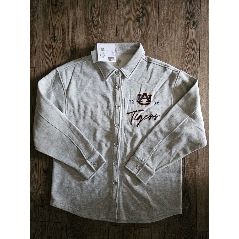 Auburn Tigers Gameday Couture Collared Sweatshirt Gray Size M